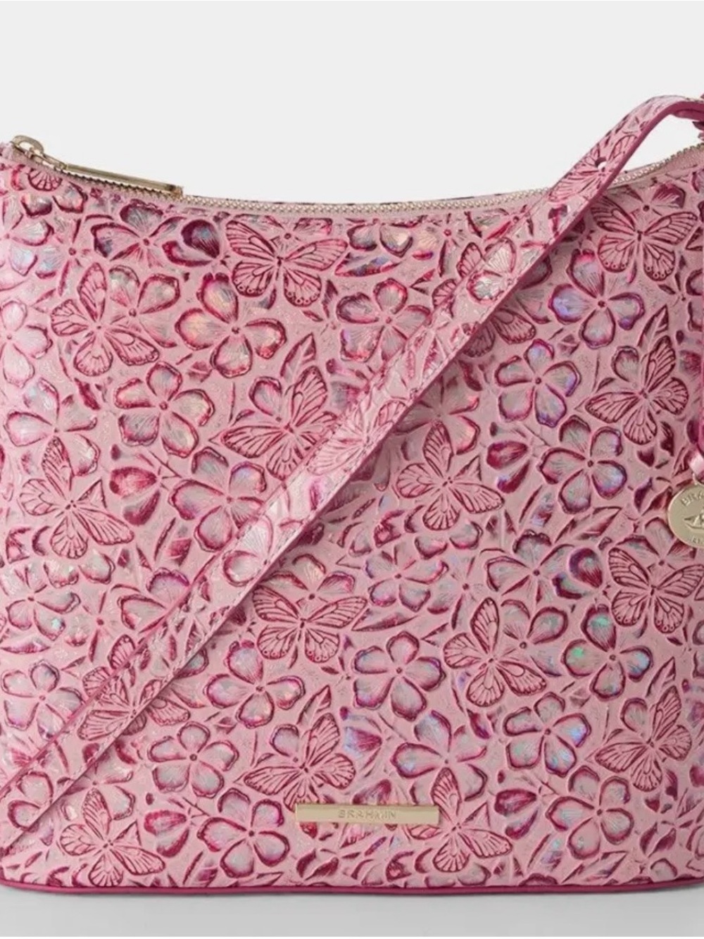 Brahmin-Katie-Fearless Pink Ainsley Cross Body - Picture 2 of 3